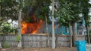 Orlando fire department responding to structure fire near historic downtown neighborhood
