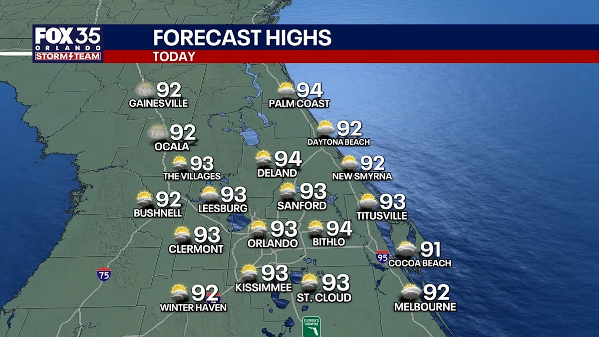 Orlando weather: Weekend storms linger as Gulf disturbance stays on the radar