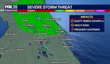 Live updates: Severe thunderstorms in Orlando, Central Florida