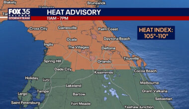 Orlando weather: More afternoon storms for Central Florida as heat index tops 100