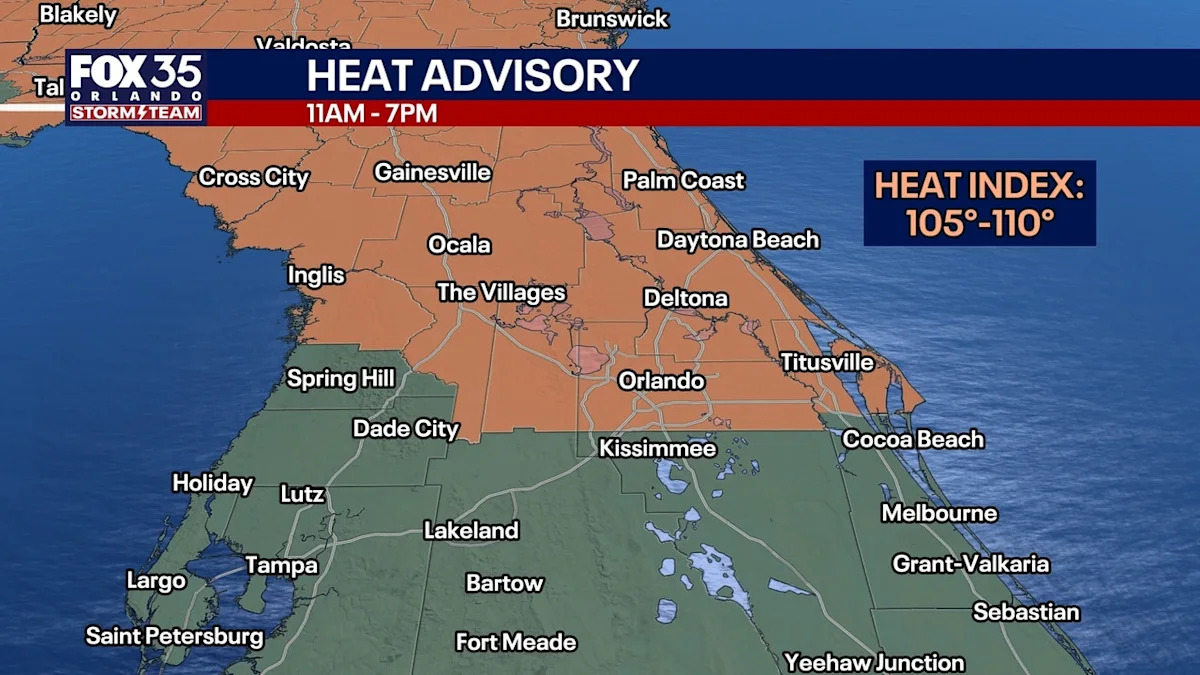 Orlando weather: More afternoon storms for Central Florida as heat index tops 100