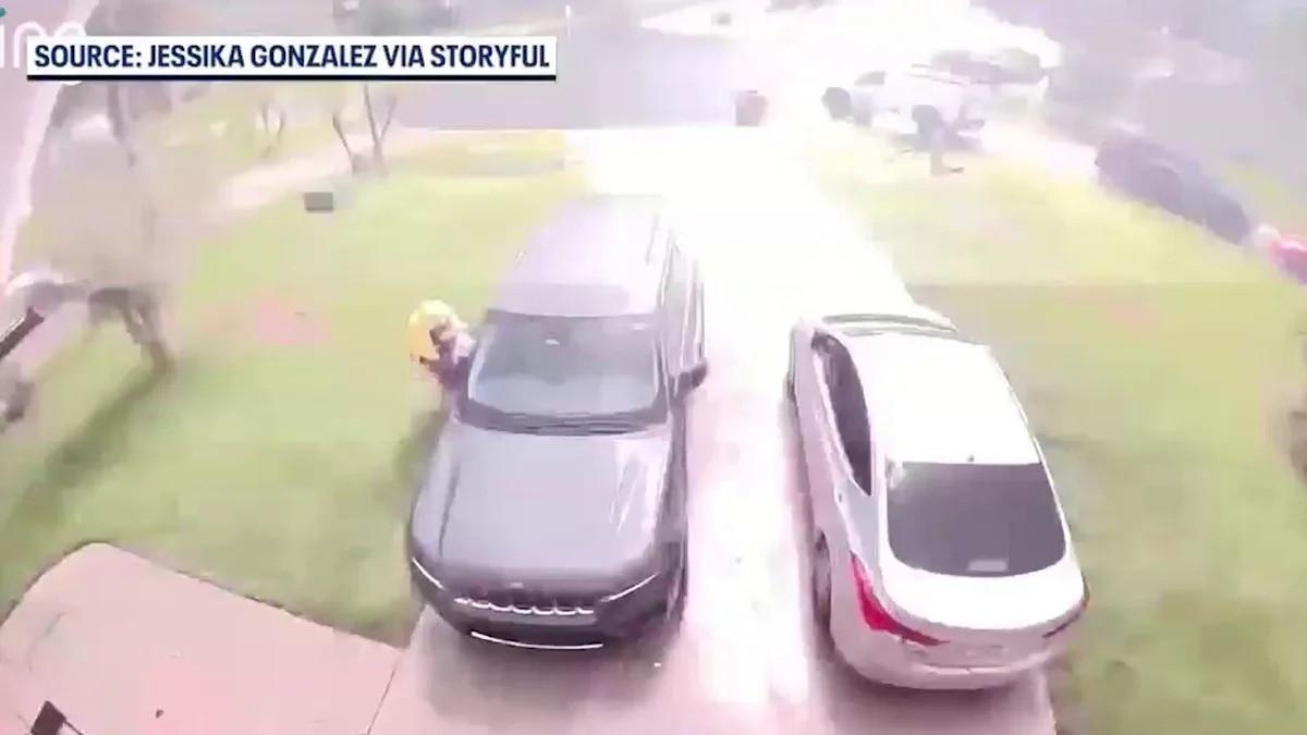 Florida family narrowly escapes lightning strike: 'I just started running'