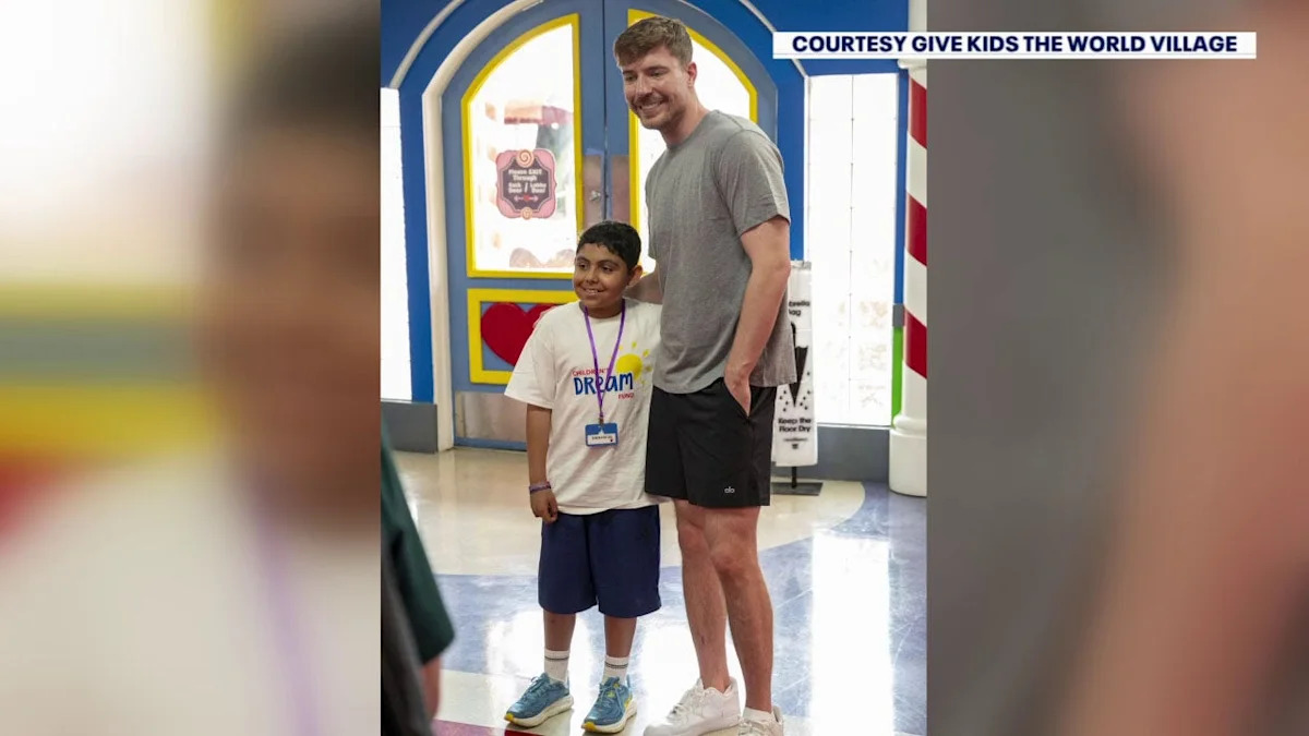 YouTube star MrBeast helps grant wish of Tampa Bay area boy battling cancer