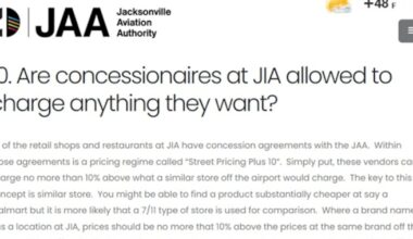 Jacksonville airport prices under scrutiny after Action News Jax investigation