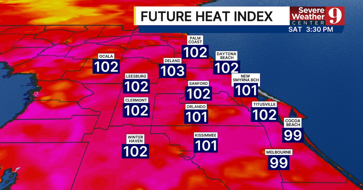 Heat advisory issued for Saturday in Central Florida