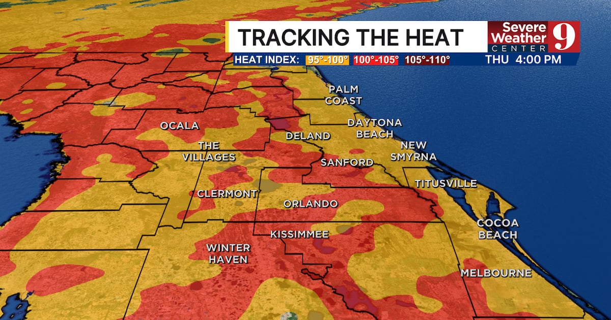 Central Florida Weather: Near-record heat before weekend storms