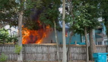 Orlando fire department responding to house fire downtown