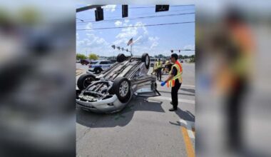2 taken to hospital after rollover crash in Miami Township