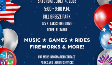 Ocoee's Independence Day Bash: Music, Reenactments, Fireworks