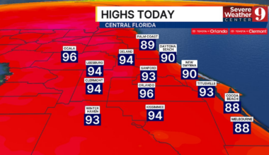 Central Florida heat index near 108 degrees this weekend