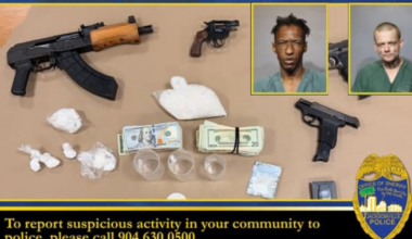 Jacksonville drug house raid nets over 500 grams of narcotics, four guns