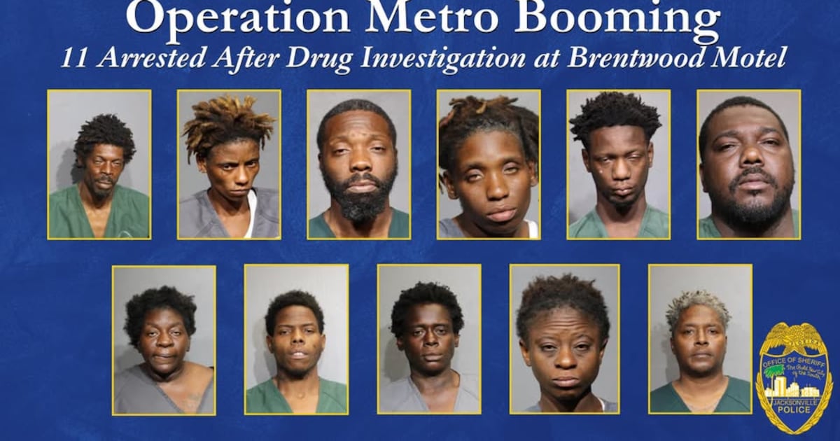 Eleven arrested in ‘Operation Metro Boomin’ drug sting at Brentwood Metro Inn, JSO says – Action News Jax