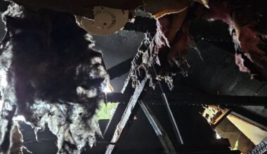 Lightning-caused fire displaces family in Orlando