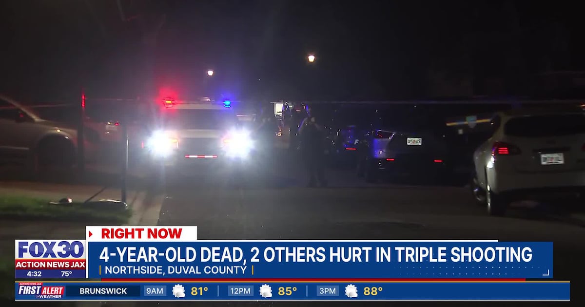 JSO: 4-year-old girl dead, sister, mother fighting for life after triple shooting, father arrested – 104.5 WOKV