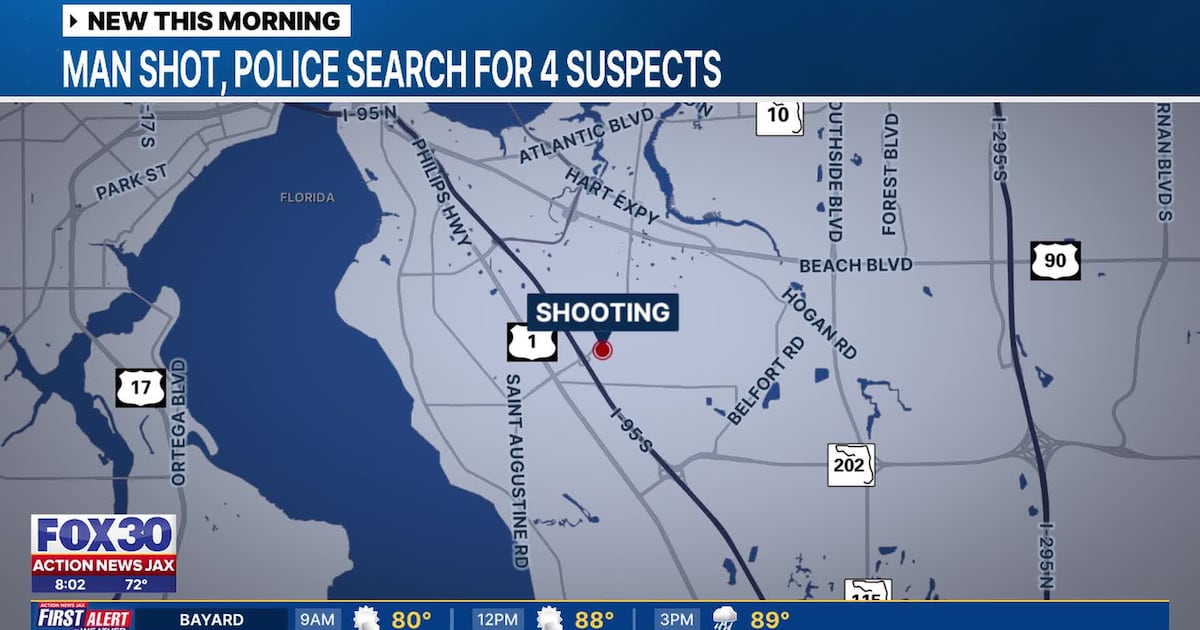 Man shot by four masked gunmen in Jacksonville’s Greenfield Manor area – 104.5 WOKV