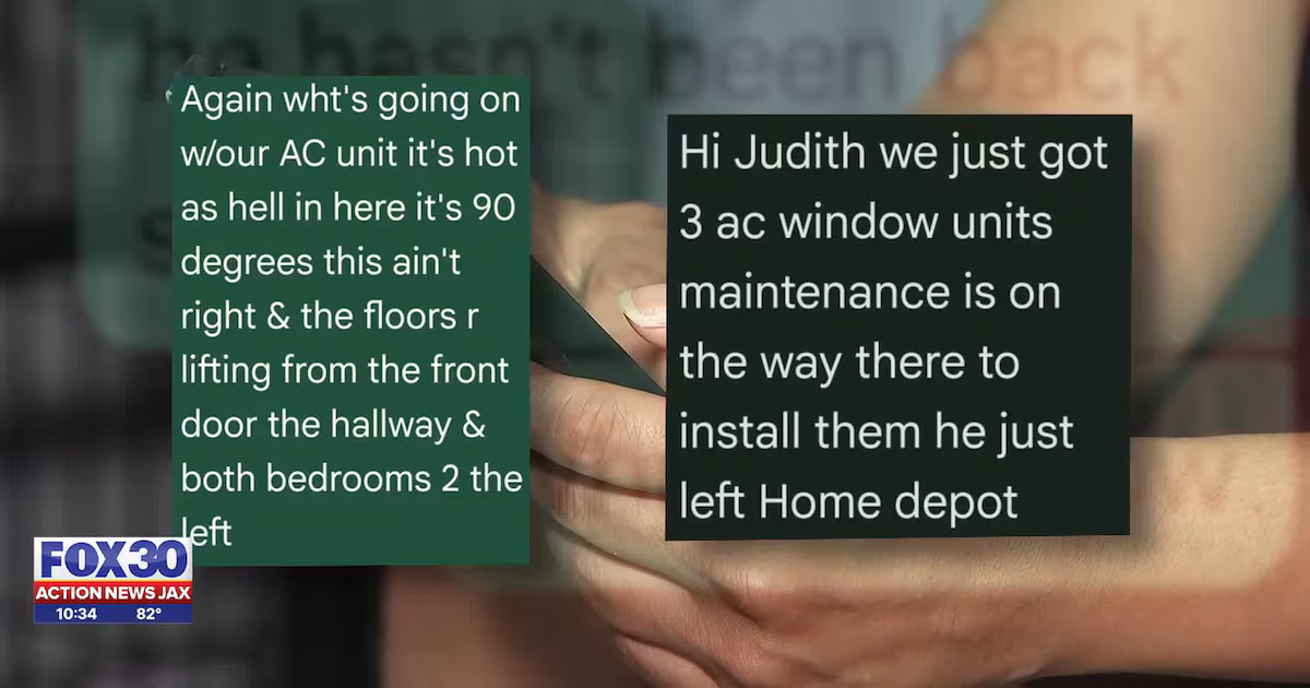 Jacksonville woman says her Tree Hill townhome is moldy and unsafe – 104.5 WOKV