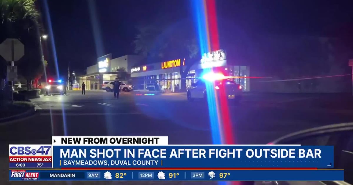 JSO: Man leaving Baymeadows area bar, bumps into two men, gets shot in face – Action News Jax