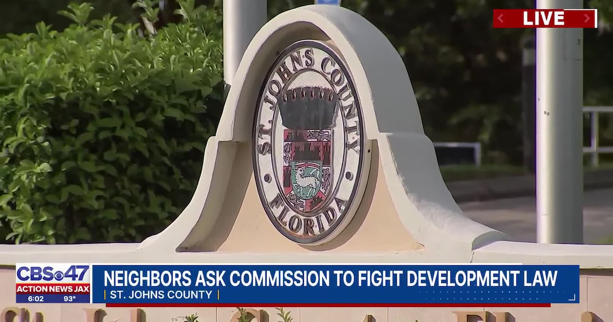 St. Johns Commissioners discuss legal options on new state law, opening 5,400 acres of development – Action News Jax