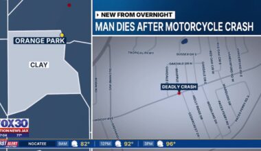 Motorcyclist dies in Orange Park crash, passenger in critical condition – Action News Jax