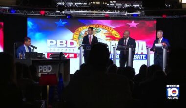 Republican candidates take aim at each other in Florida governor’s debate