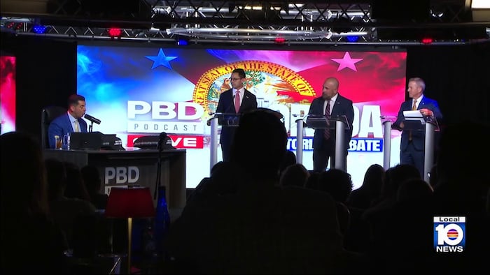 Republican candidates take aim at each other in Florida governor’s debate