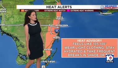 South Florida under July 4 Heat Advisory as storms loom