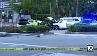 1 dead, 6 injured in multi-vehicle crash in Dania Beach