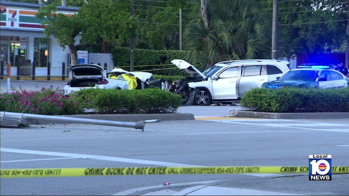 1 dead, 6 injured in multi-vehicle crash in Dania Beach