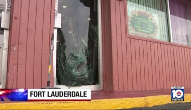 Car crashes into door of Fort Lauderdale church
