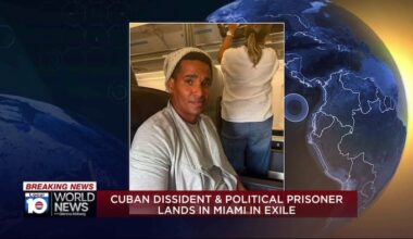 Imprisoned Cuban artist Luis Manuel Otero Alcántara arrives in Miami after release