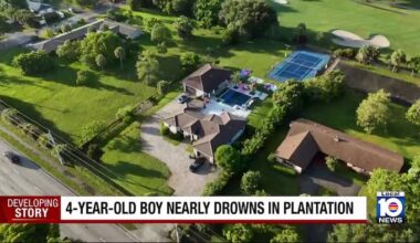 Police: 4-year-old pulled from Plantation pool remains in critical condition