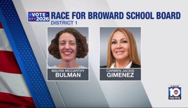 Pair of candidates running for Broward County School Board District 1 seat