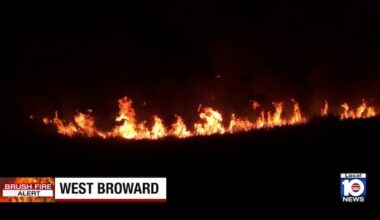 Wildfire scorches 3,900 acres in West Broward