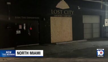 Driver arrested after crashing vehicle into parked cars, front of North Miami brewing company, police say