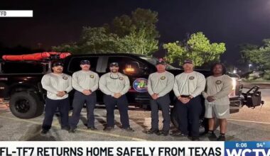 Tallahassee firefighters back home after deploying to Texas to support flood response efforts