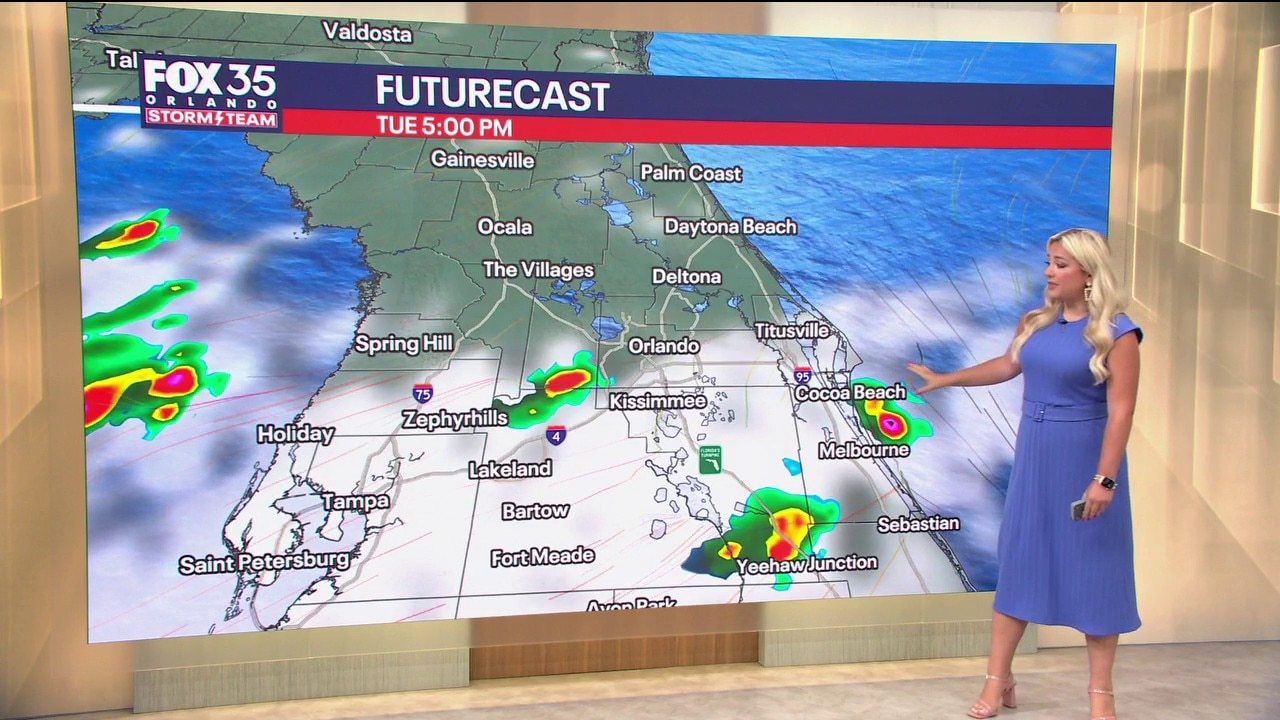 Orlando AM Weather Forecast: Daily showers and storms expected
