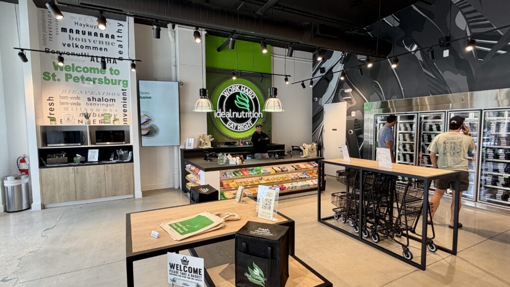 The interior of Ideal Nutrition in St. Pete