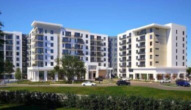 Rendering of Emerald at MetWest, a 375-unit apartment community completing the MetWest mixed-use development in Tampa
