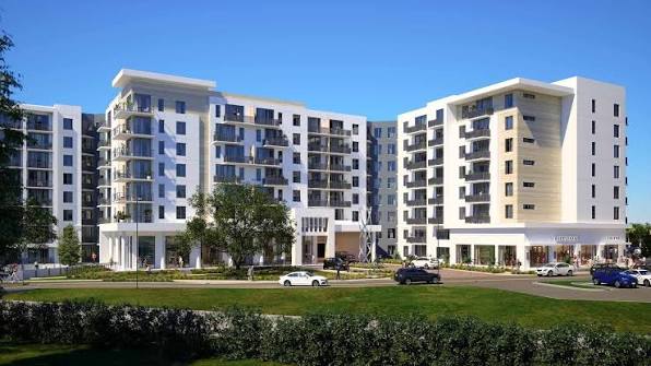 Rendering of Emerald at MetWest, a 375-unit apartment community completing the MetWest mixed-use development in Tampa