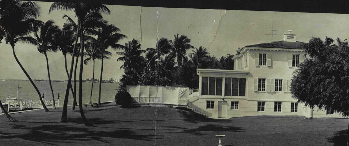 A bayfront mantion in Miami where President John F. Kkennedy stayed.