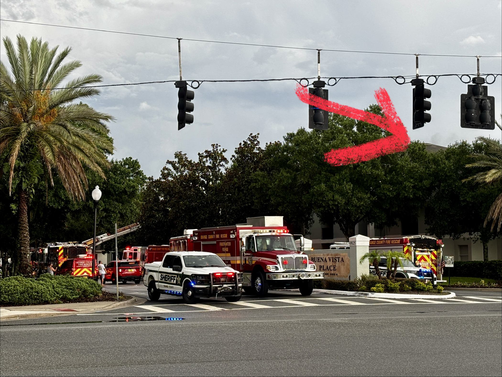 BREAKING: Residential Fire Near Magic Kingdom Cast Parking