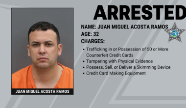 APOLLO BEACH MAN ARRESTED AFTER DETECTIVES DISMANTLE CREDIT CARD FRAUD OPERATION