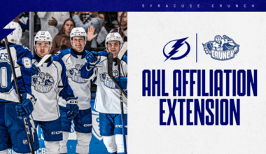 Tampa Bay Lightning, Syracuse Crunch announce four-year affiliation extension