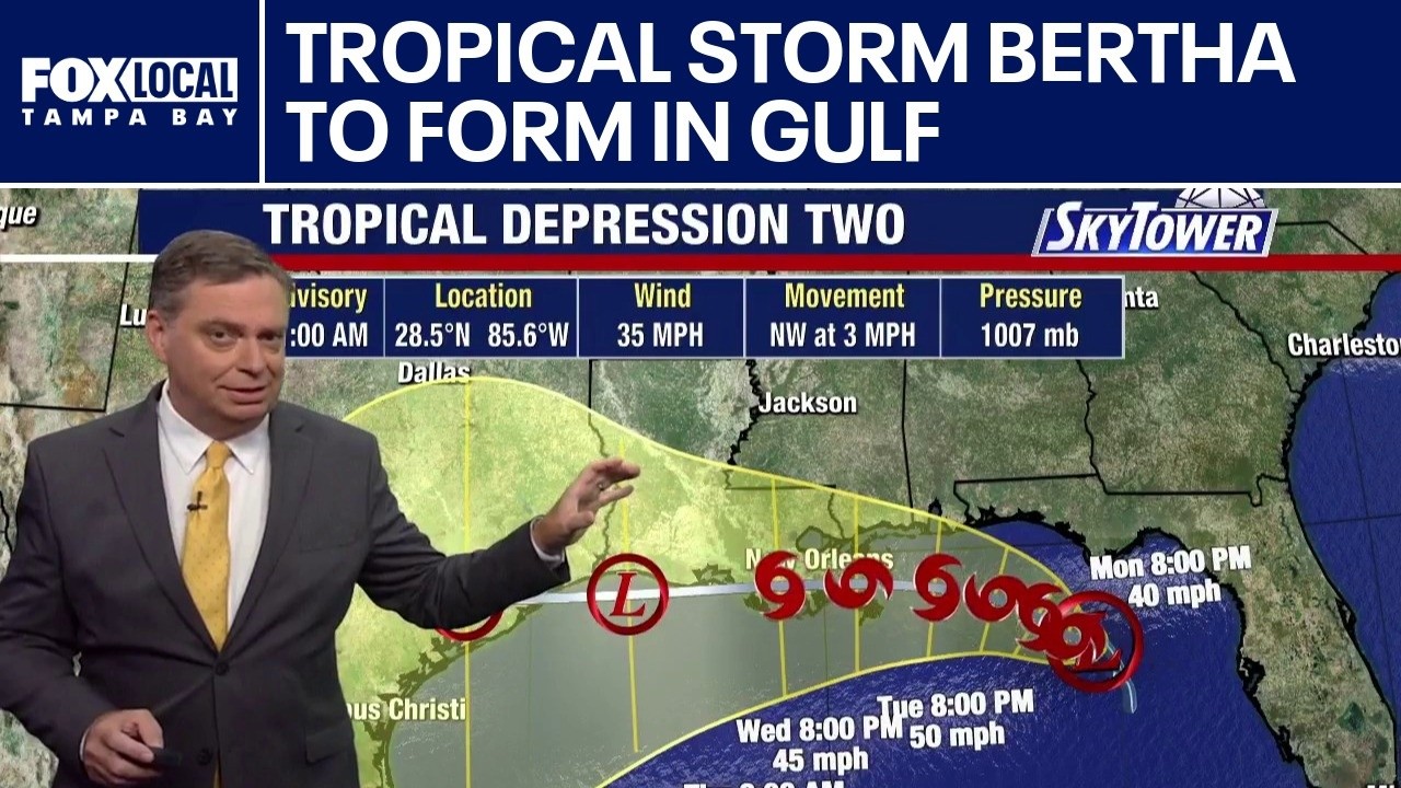 Tropical Storm Bertha expected to form in Gulf