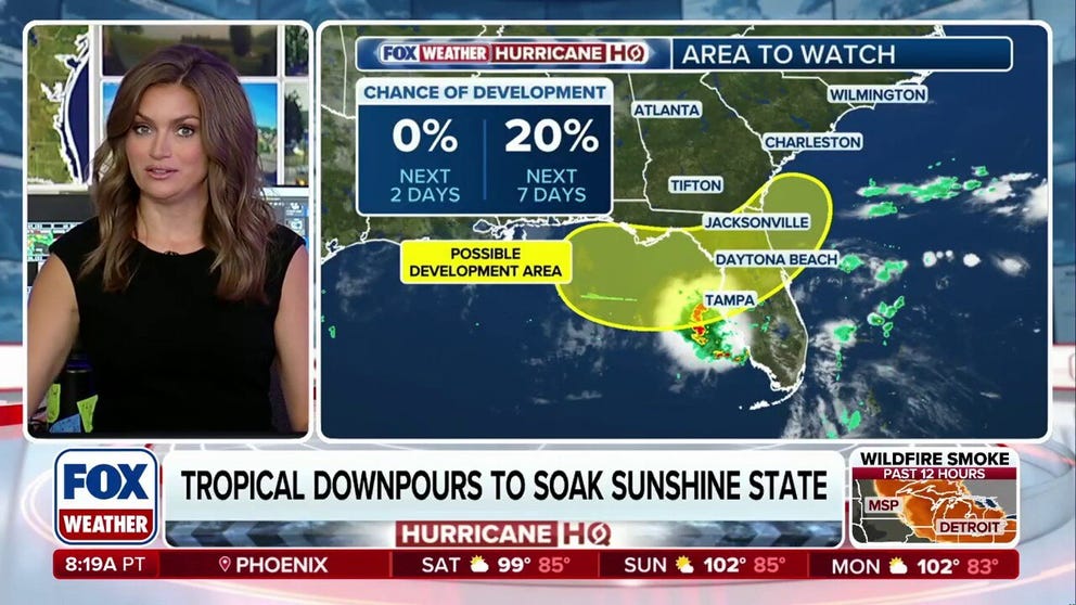 Tropical downpours target Florida with low chance of development this weekend | Latest Weather Clips