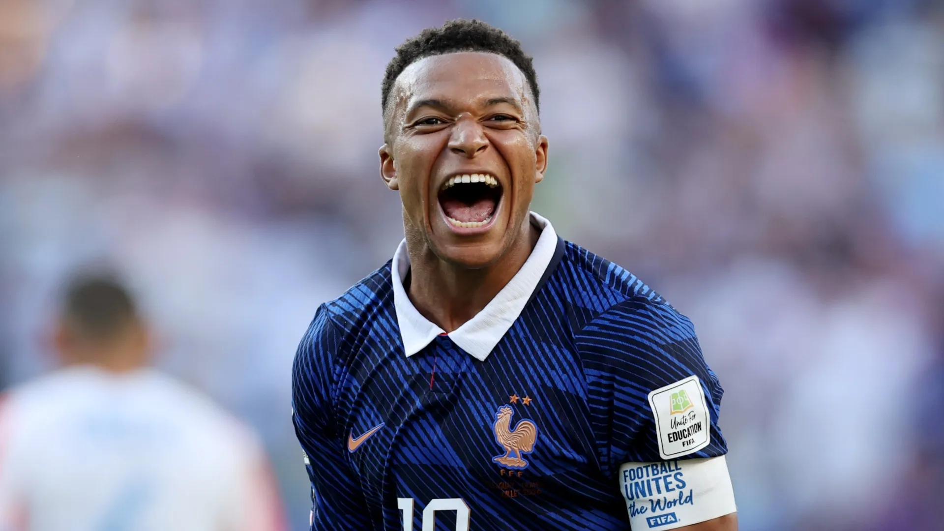 Kylian Mbappe #10 of France