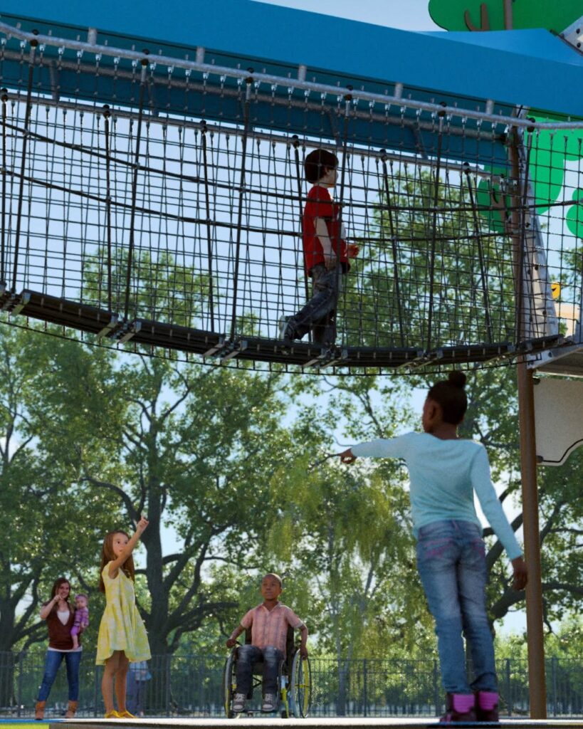 Renderings of the new playground to appear in Largo at Largo Central Park