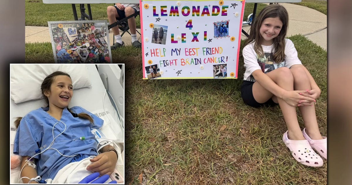 Tampa girl raises thousands through lemonade stand for best friend's cancer fight