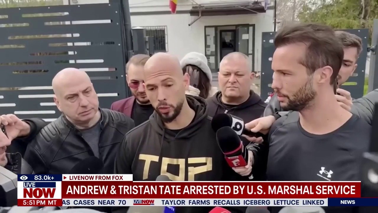 Andrew, Tristan Tate arrested by U.S. Marshal Service
