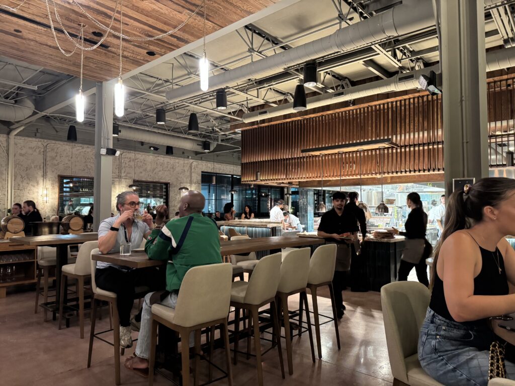 The interior of a restaurant